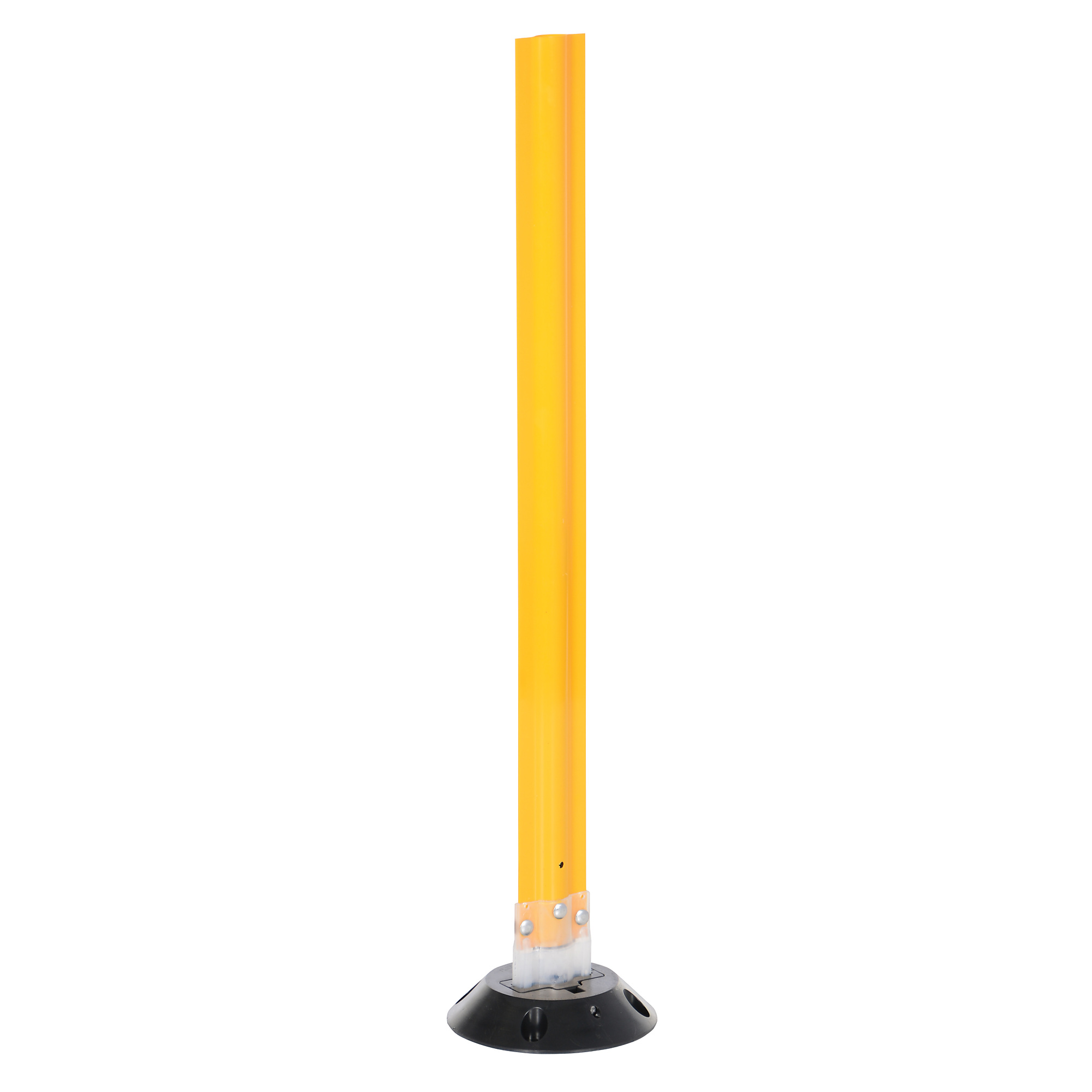 Vestil Surface Mount Flexible Stake - Yellow, Polycarbonate, FAA Approved, Model# VGLT-16-3F-Y